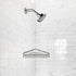 Sturdy Stainless Steel Corner Shower Caddy Basket, 9.5-Inch, Satin Nickel, Wall Mounted – Design House, 588921-SS...