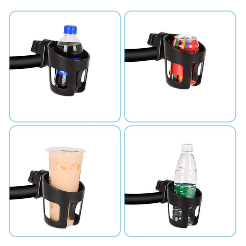 Upgraded Baby Cup Holder, Universal Stroller Cup Holder Bottle Holder Large Caliber Designed 360 Degrees Rotation Fit for Baby Stroller, Bicycle, ...