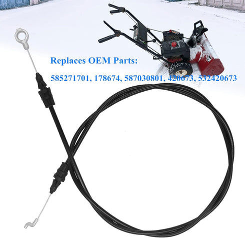 585271701 178674 Chute Deflector Cable for Craftsman Husqvarna AYP Sears Snowblower Snow Thrower 587030801 420673 532420673...