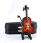 Dselvgvu Wooden Miniature Violin with Stand,Bow and Case Mini Musical Instrument Miniature Dollhouse Model Ornament Home Decoration (3.15"x1.18"x0...