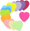 Self-Sticky Notes, Sticky Notes, 12 Colors Heart Bright Colorful Sticky Pad, for School Office Bible Study 2.76 x 2.76 Inch 600 Sheets...