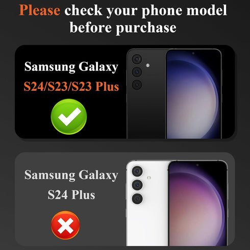 3 Pack for Samsung Galaxy S24 / S23 / S23 Plus Camera Lens Protector, 9H Tempered Glass S24/S23/S23 Plus Camera Cover, Anti Scratch, Case Friendly...