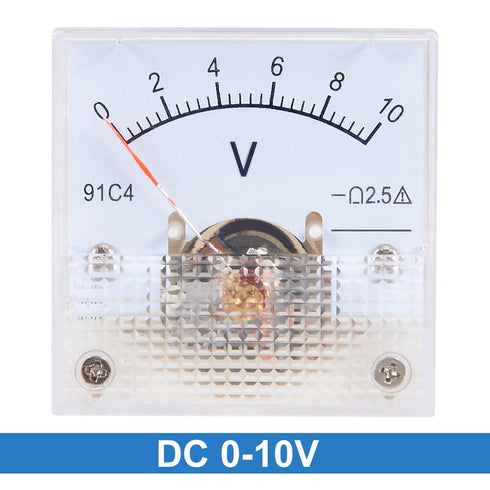 uxcell DC 0-10V Analog Panel Voltage Gauge Volt Meter 91C4 2.5% Error Margin...