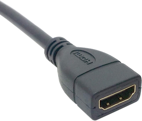 chenyang HDMI Extension Cable,HDMI 1.4 Male to Female 90 Degree UP Angled Extension Cable 0.5m...