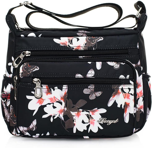 Crossbody Bags for Women Multi Pocket Shoulder Bag Waterproof Nylon Messenger Purses and Handbags...