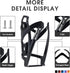 Bike Water Bottle Cage, Durable Ultralight Plastic Water Drink Holder Rack, Lightweight PC Water Bottle Holder for Bicycle, Cycling Bottle Holder ...