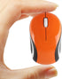 elec Space Mini Small Wireless Mouse for Travel Optical Portable Mini Cordless Mice with USB Receiver for PC Laptop Computer (Orange)...
