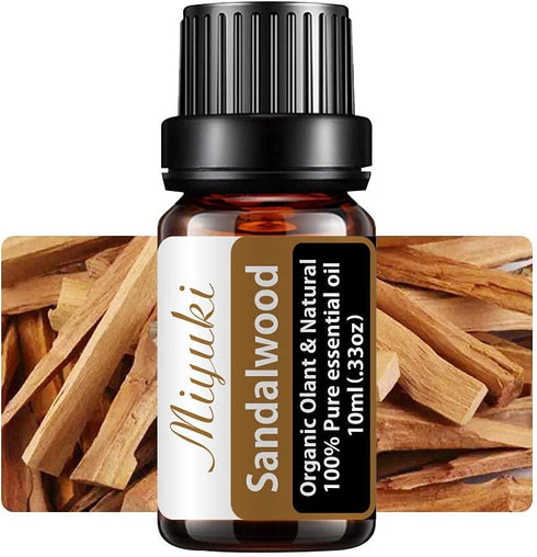 Sandalwood Essential Oil for Diffuser for Home Office Bedroom Bathroom Study Living Yoga Spa Large Room Outdoors-10ml...