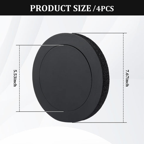 4PCS Speaker Foam Enhancer,6.5" Speaker Foam Rings for Enhancing Stereo Sound in Car Speakers,Universal Self-Adhesive Speaker Gasket Car Accessori...