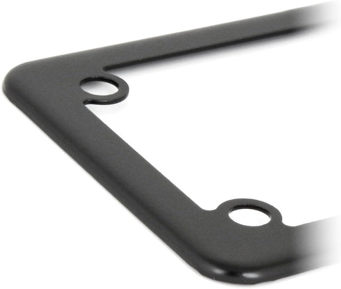 GG Grand General 60394 Matte Black Powder Coated Motorcycle Plain License Plate Frame...