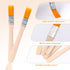 12 Pcs Paint Brush 5 Inch Trim Painting Tool Soft Bristle with Wood Handle Small Paint Brushes for Walls, Touch Up, Cabinets, Fences, Edge Paintin...