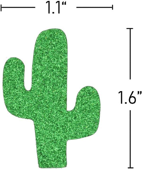 Glitter Green Cacti Confetti Decoration for Fiesta Engagement,Wedding, Bridal Shower, Bachelorette Party Decorations,100Pcs/pack (Green Cacti)...