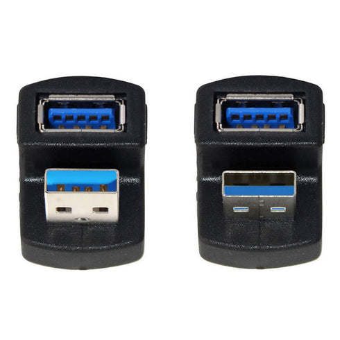 chenyang 2 Pack USB 3.0 Extender Adapter,USB 3.0 Male to Female Data Transfer Charging 180 Degree Angled Adapter...
