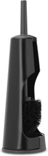 Brabantia ReNewToilet Brush & Holder Set (Matt Black) Free-Standing, Non-Slip/Scratch Base, Hygenic Discreet Toilet Bowl Cleaner...