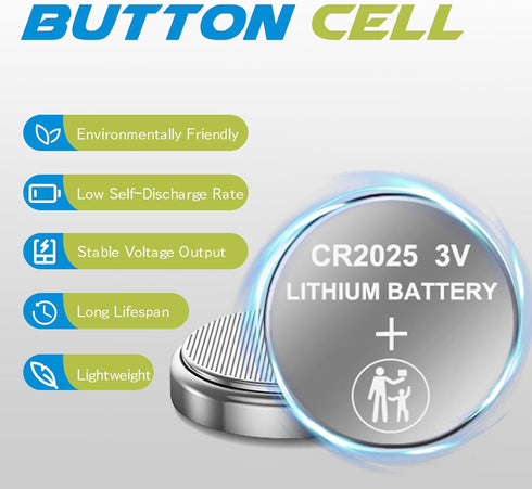 CR2025 Battery 20 Pack - Premium 3V Lithium Coin Cell for Keyless Entry and Watches...