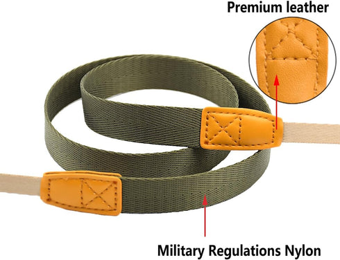 Camera Strap Camera Neck Strap with Quick-release Buckles for Mirrorless Camera.?Army Green?...