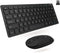 Macally Small Wireless Keyboard and Mouse Combo for PC - an Essential Work Duo - 2.4G - 78 Compact Key Cordless Mouse and Keyboard Combo with Mini...