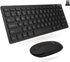 Macally Small Wireless Keyboard and Mouse Combo for PC - an Essential Work Duo - 2.4G - 78 Compact Key Cordless Mouse and Keyboard Combo with Mini...