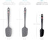 DI ORO Seamless Series Mini Silicone Spatula - BPA Free Pro-Grade 600ºF Heat-Resistant Non-Stick Small Rubber Jar Spatula - Silicone Kitchen Scrap...