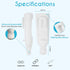 Squeezi 2 Unit Pack (Bright White) Wall Mounted Shower Dispenser and Organizer for Shampoo and Soap Bottles, Silicone Chamber...