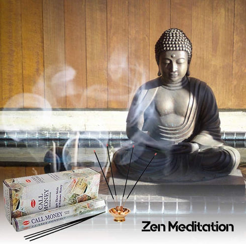 Inspire Dream Play Call Money 6 Boxes of 20 = 120 Hem Incense Sticks Bulk Case Retail Display Box...