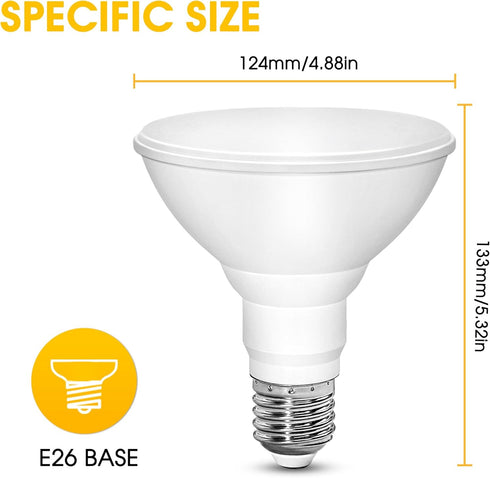 PAR38 Yellow Bug Light Bulb Outdoor, 150W Equivalent Yellow Amber LED Bulbs Outside, PAR38 LED Flood Light 15W 1300LM E26 Base for Porch Lights, H...