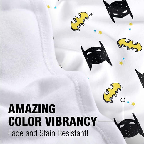 LOGOVISION Batman Lightweight Baby Blanket, 30"X40", Masks and Bats Pattern Unisex for Infants Girls & Boys...