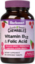 BlueBonnet Nutrition Earth Sweet Vitamin B12 & Folic Acid Chewable Tablets, Soy-Free, Gluten-Free, Raspberry 90 Count (Pack of 1)...