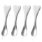 Metal Makeup Spatula 4 Pieces Facial Massage Scoop Mini Beauty Spoons Heart-shaped Skincare Applicator Brush Reusable Cosmetic Tools for Face Mask...