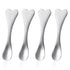 Metal Makeup Spatula 4 Pieces Facial Massage Scoop Mini Beauty Spoons Heart-shaped Skincare Applicator Brush Reusable Cosmetic Tools for Face Mask...