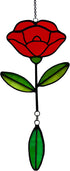 Stained Glass Window Hangings, Garden Suncatchers for Window and Wall Decor, Flower...