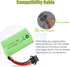 7.4V Li-ion Battery 600mAh 2S Rechargeable Lithium Battery with SM-4P Plug and USB Battery Charger Cable 2Pack......