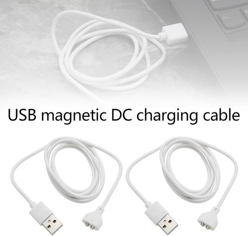 2PCS Magnetic USB DC Charger Cable 1m Replacement Charging Magnet Cord USB Magnetic Charging Cord 5mm/0.19Inch Pitch for Wall Charger Power Bank L...