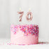 Nuanchu 70th Birthday Candles, Happy Birthday Cake Topper 3D Diamond Shape Numeral Sparkler Number Candles for Men Women Party Wedding Decoration ...