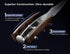 Steak Knives Set Of 2, 4.8 Inch High-Carbon Japanese Stainless Steel Non-serrated Meat Knife With Wood Handle, Damascus Pattern Full Tang Design, ...