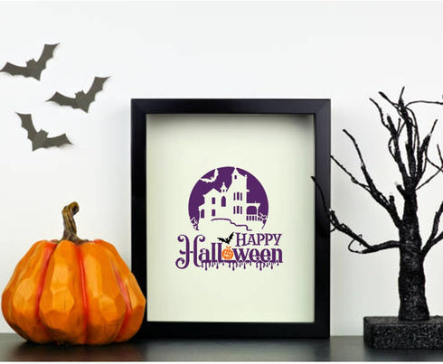 CrafTreat 12 Pieces Halloween Stencils for Painting on Wood (6x6), Halloween Painting Stencils, Elegant Halloween Stencils for Cookies, Ghost Sten...