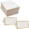 Place Cards Pack of 100 Premium Tent Name Place Cards for Table Setting with Gold Foil Border 2x3.5 inches - Perfect for Weddings, Banquets Dinner...