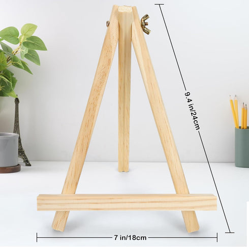 Easel Stand for Sign, 4 Pcs 9 Inches Table Top Easel for Painting, Easel for Artist Adults Students (4)...