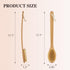 Bamboo Long Handle Back Scrubber Brush,Dry Body Scrubber for Dry Skin, Blood Circulation, Cellulite Treatment,Dry Brush Suitable for All Kinds of ...