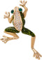 Vintage Gold Tone Crystal Green Enamel Frog Brooch Pin Lucky Symbol Animal Pin...