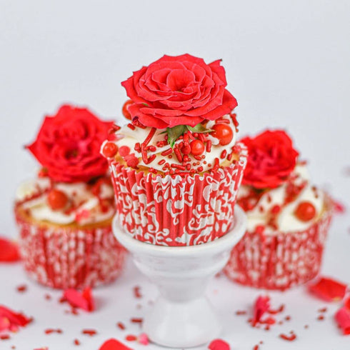 Red Sprinkles Valentines Sprinkles for Cake Decorating Fancy Valentine Sprinkles for Cookie Decorating Valentines Day Sprinkles Edible Cake Decora...