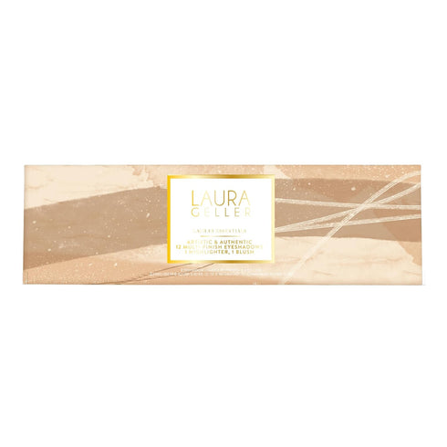 LAURA GELLER NEW YORK Laura's Essentials Artistic & Authentic Makeup Artistry 12 Multi-Finish Eyeshadows 1 Highlighter, 1 Blush Full Face Palette...