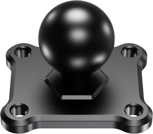 BRCOVAN 1'' Ball Mount Base with Aluminum Alloy 4-Hole AMPS Square Plate & 1'' TPU Ball Adapter Compatible with RAM Mounts B Size 1 Inch Ball Doub...
