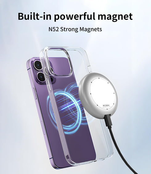 Magnetic Wireless Charger, 15W Fast Wireless Charging Pad with 20W GaN Type-C PD Adapter Compatible with iPhone 15/14/13/12, Silver......