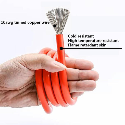 10AWG SAE to XT60 Connector Extension Cable,with 15A Protection Fuse for Safety,SAE Plug XT60 Female Adapter Charger Solar Panel Cable for Solar G...