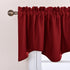 NICETOWN Burgundy Red Blackout Valances, Thermal Insulated Elegant W52 x L18 Scalloped Rod Pocket Curtains Small Window Treatment Tiers Home Decor...