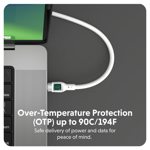 HyperJuice 240W Silicone USB C to USB C Cable (3ft/1m) for All Devices. Durable 240W USB-C Charge Cable. Portable, Tangle-Free Design, Over-Temper...