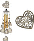 Garden Loving Heart Wind Chimes Outdoor Indoor Decor, Hand-Made Heart Musical Wind Chimes, Mobile Wind Catcher Romantic Wind-Bells for for Home, M...