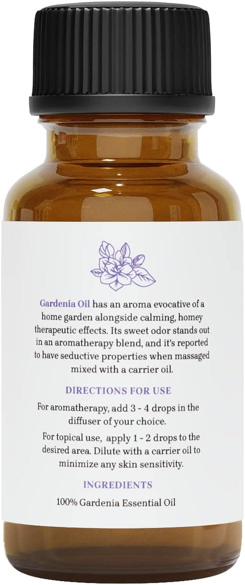 Gardenia Essential Oil - Premium Grade 100% Undiluted Essential Oil (1 oz.) | for Aromatherapy, Soaps, Lotions, & Candles | Vegan & Cruelty Free...