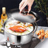 Zerodeko Stainless Steel Stock Pot With Lid Stew Cooking Pot Soup Pot Stew Simmering Pot Stockpot Pasta Pot Cookware For Home Kitchen Restaurant 1...